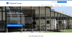 Desktop Screenshot of highlandsstorageunits.com