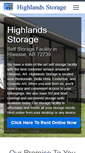 Mobile Screenshot of highlandsstorageunits.com